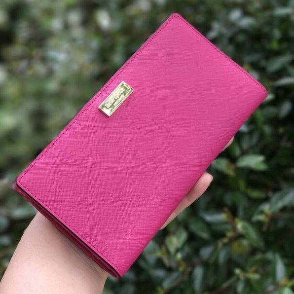 kate spade Handbags - Kate Spade Leather Wallet Sweetheart Pink Wlru1601